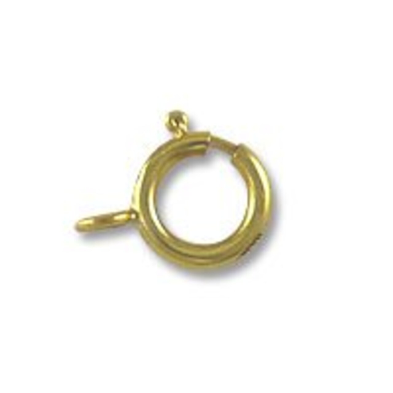 JewelrySupply Spring Ring Clasp 5mm w/Closed Ring Gold Filled (1-Pc)